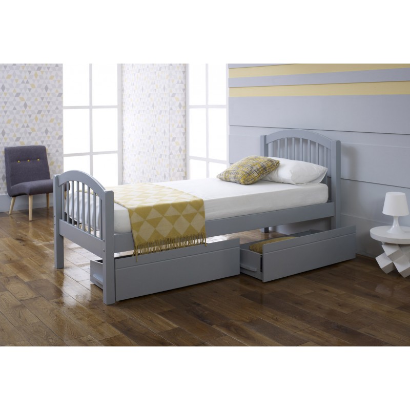 LL Despina Drawers in Grey 3ft Bedstead